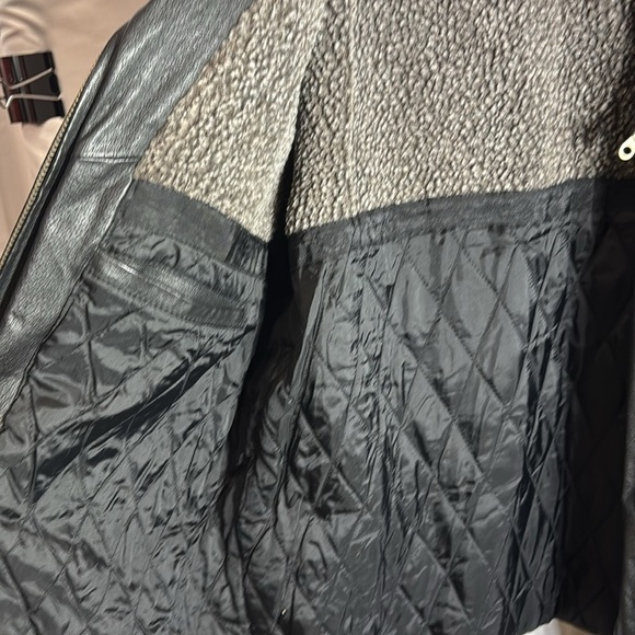 Trails and men’s heavy fully lined black leather jacket - Picture 7 of 12